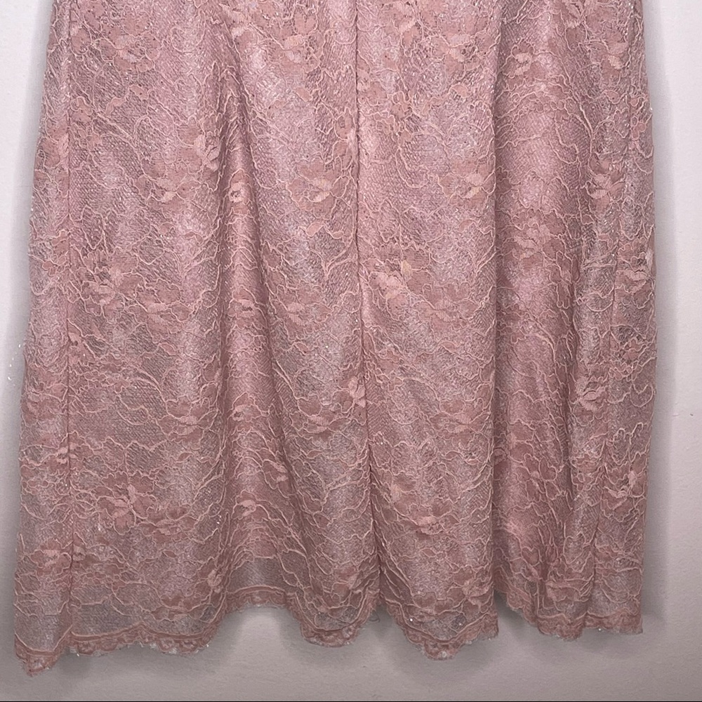 SHOWPO. Floral Lace Overlay Bodycon Barbiecore Mini Dress - Picture 13 of 15